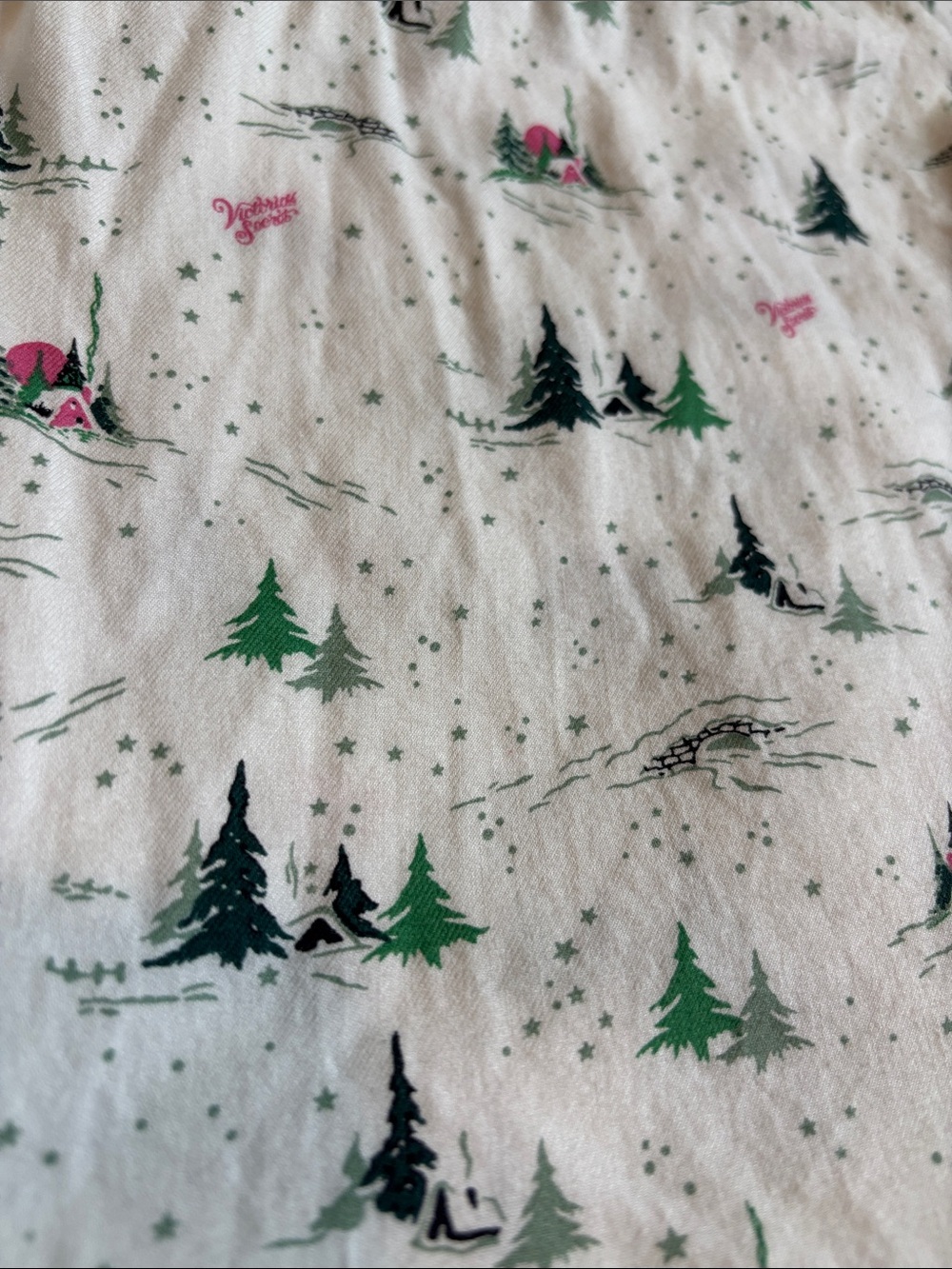 Victoria’s Secret Flannel Whimsey Forest Scene Pajama Set Size Small | holiday | - Picture 2 of 8